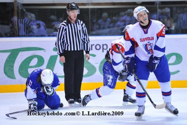 Photo hockey reportage France-Slovénie