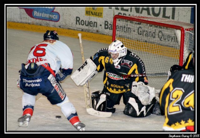 Photo hockey match Rouen - Angers  le 19/03/2008