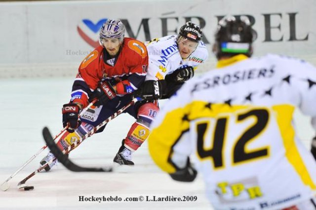 Photo hockey match Grenoble  - Rouen le 29/12/2009