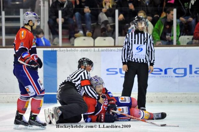 Photo hockey match Grenoble  - Rouen le 29/12/2009