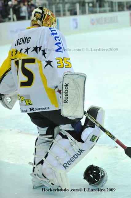 Photo hockey match Grenoble  - Rouen le 29/12/2009