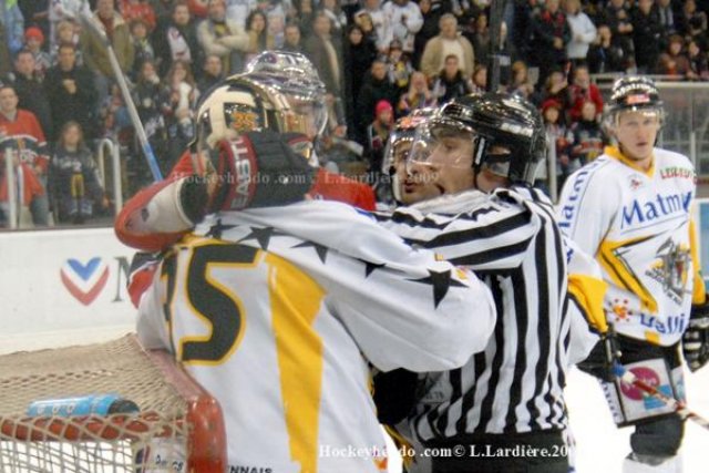 Photo hockey match Grenoble  - Rouen le 29/12/2009