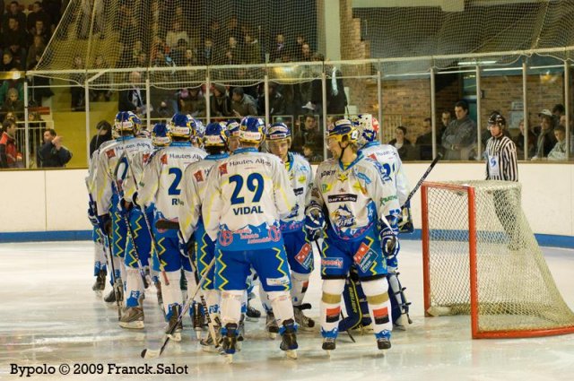 Photo hockey match Angers  - Gap  le 29/12/2009