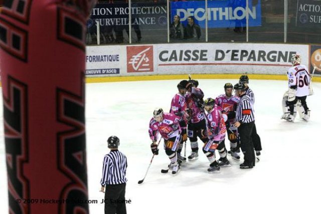 Photo hockey match Amiens  - Briançon  le 29/12/2009