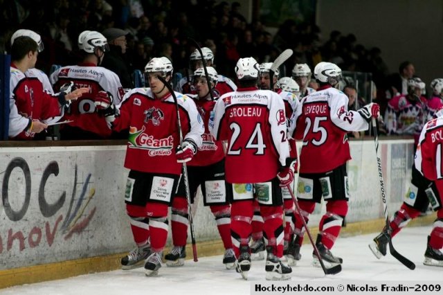 Photo hockey match Briançon  - Epinal  le 02/01/2010