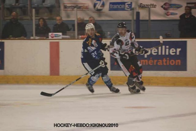 Photo hockey match Montpellier  - Mulhouse le 02/01/2010