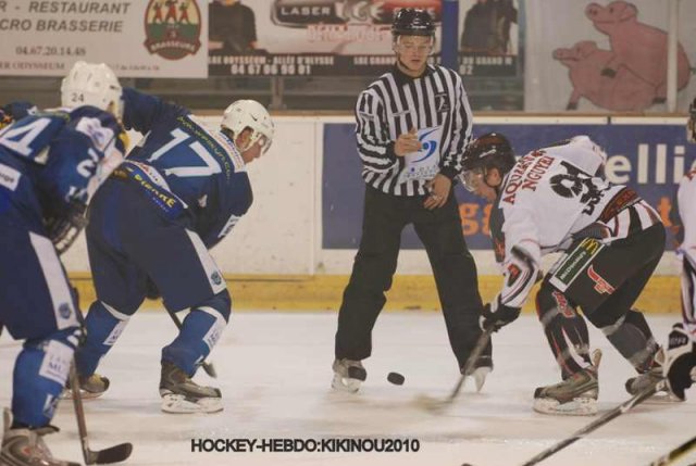 Photo hockey match Montpellier  - Mulhouse le 02/01/2010