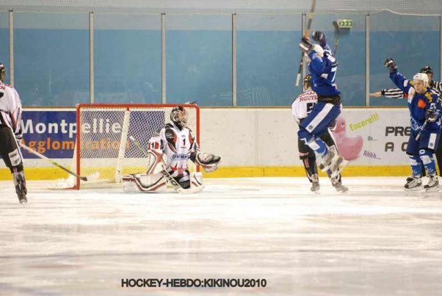 Photo hockey match Montpellier  - Mulhouse le 02/01/2010