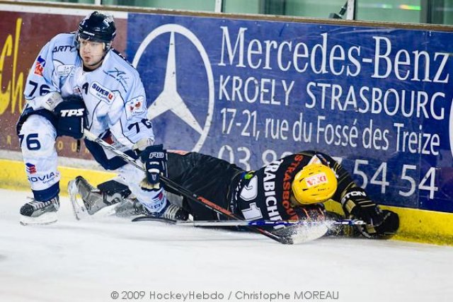 Photo hockey match Strasbourg  - Angers  le 02/01/2010