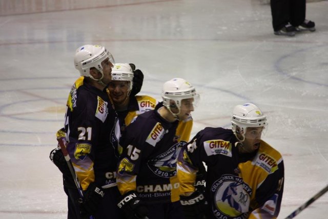 Photo hockey match Chamonix  - Rouen le 02/01/2010