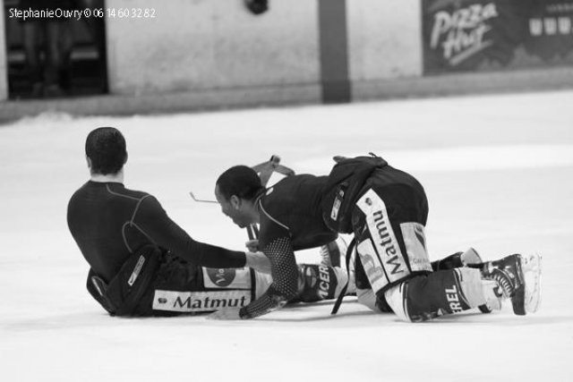 Photo hockey match Rouen - Angers  le 05/01/2010