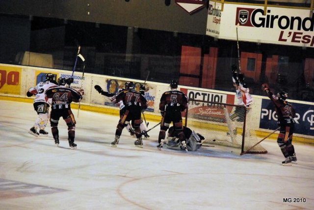 Photo hockey match Bordeaux - Caen  le 16/01/2010