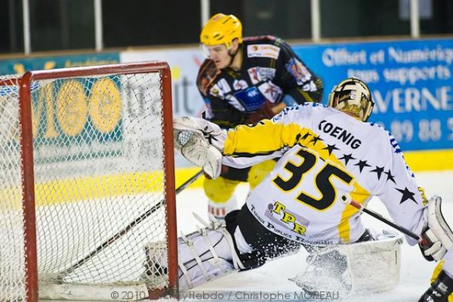 Photo hockey match Strasbourg  - Rouen le 16/01/2010