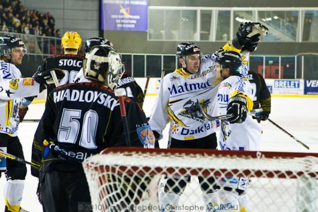 Photo hockey match Strasbourg  - Rouen le 16/01/2010