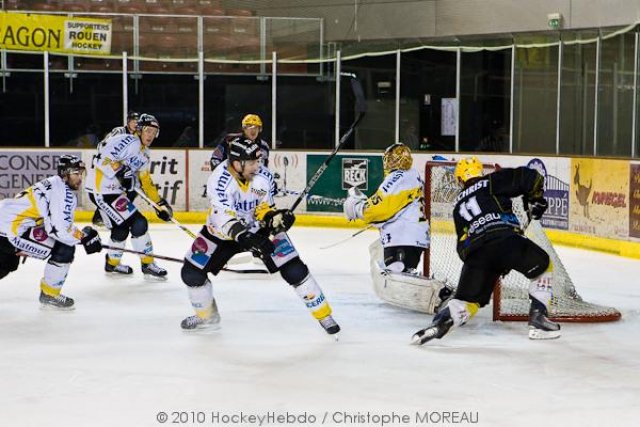 Photo hockey match Strasbourg  - Rouen le 16/01/2010