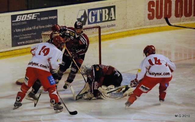 Photo hockey match Bordeaux - Valence le 23/01/2010