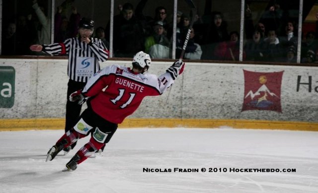 Photo hockey match Briançon  - Rouen le 29/01/2010