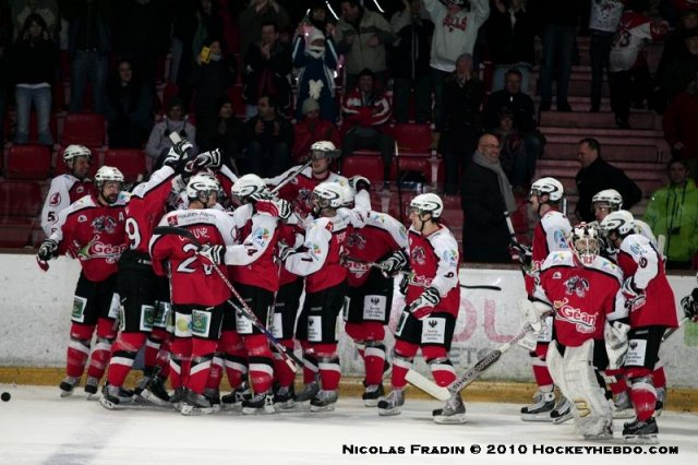 Photo hockey match Briançon  - Rouen le 29/01/2010