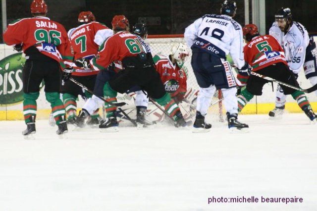 Photo hockey match Mont-Blanc - Angers  le 29/01/2010