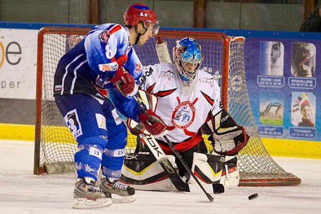 Photo hockey match Lyon - Courchevel-Méribel-Pralognan le 30/01/2010