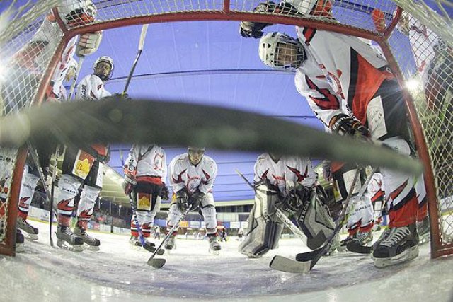 Photo hockey match Lyon - Courchevel-Méribel-Pralognan le 30/01/2010