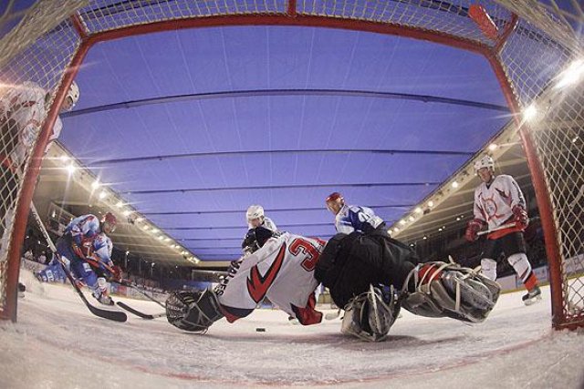 Photo hockey match Lyon - Courchevel-Méribel-Pralognan le 30/01/2010