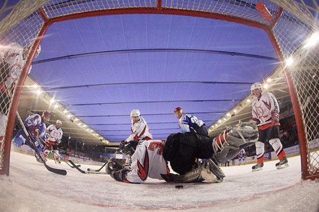 Photo hockey match Lyon - Courchevel-Méribel-Pralognan le 30/01/2010