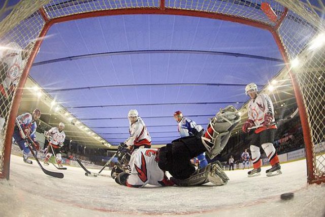 Photo hockey match Lyon - Courchevel-Méribel-Pralognan le 30/01/2010