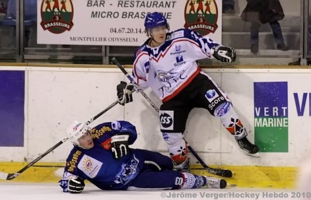 Photo hockey match Montpellier  - Brest  le 30/01/2010