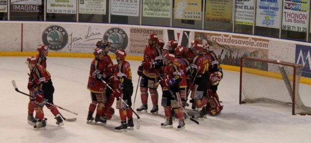 Photo hockey match Morzine-Avoriaz - Mont-Blanc le 02/02/2010