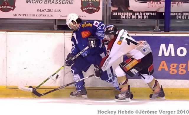 Photo hockey match Montpellier  - Bordeaux le 13/02/2010