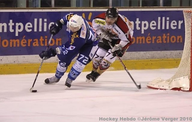 Photo hockey match Montpellier  - Bordeaux le 13/02/2010