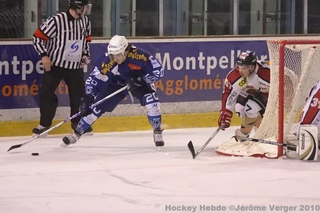 Photo hockey match Montpellier  - Bordeaux le 13/02/2010