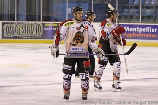 Photo hockey match Montpellier  - Bordeaux le 13/02/2010