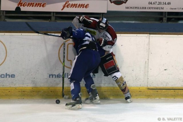 Photo hockey match Montpellier  - Bordeaux le 13/02/2010