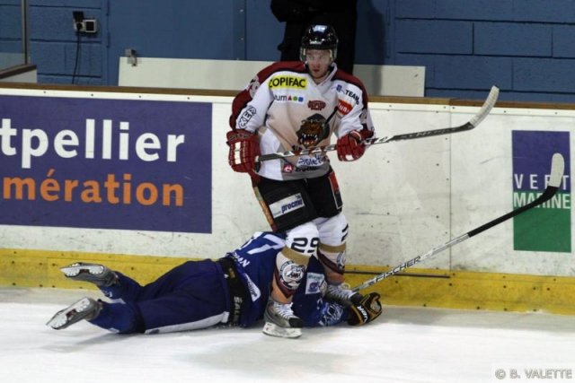 Photo hockey match Montpellier  - Bordeaux le 13/02/2010
