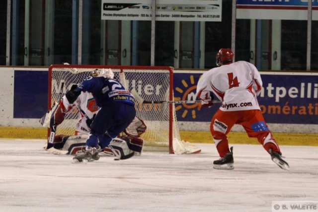 Photo hockey match Montpellier  - Valence le 20/02/2010