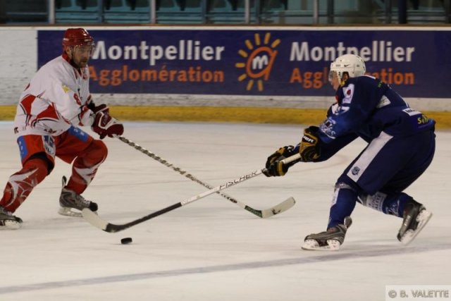 Photo hockey match Montpellier  - Valence le 20/02/2010