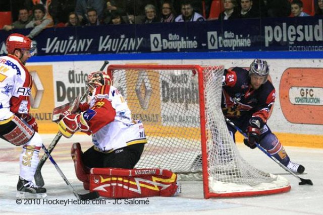 Photo hockey match Grenoble  - Morzine-Avoriaz le 23/02/2010