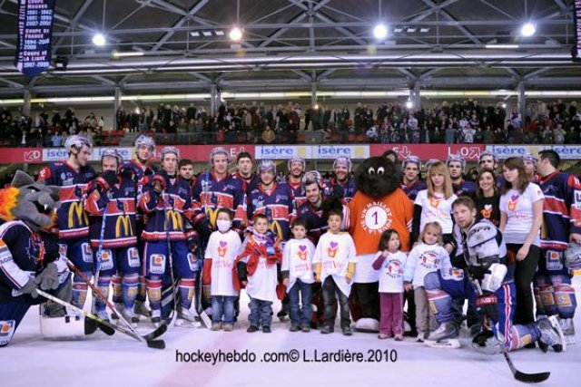 Photo hockey match Grenoble  - Morzine-Avoriaz le 23/02/2010