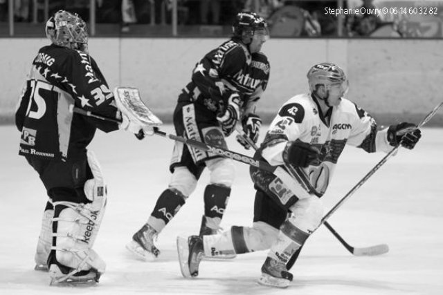 Photo hockey match Rouen - Grenoble  le 27/02/2010