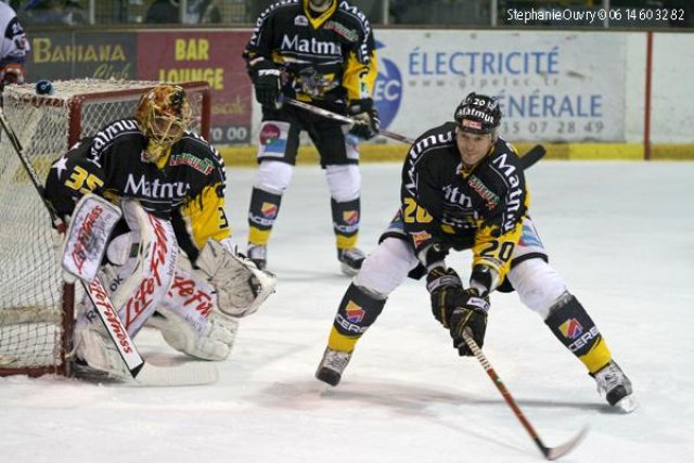 Photo hockey match Rouen - Grenoble  le 27/02/2010