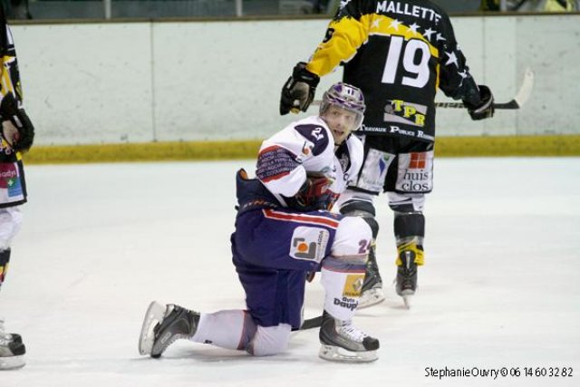 Photo hockey match Rouen - Grenoble  le 27/02/2010