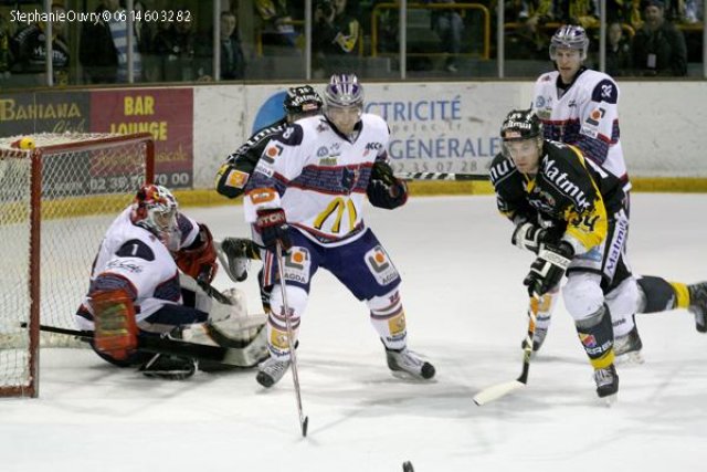 Photo hockey match Rouen - Grenoble  le 27/02/2010