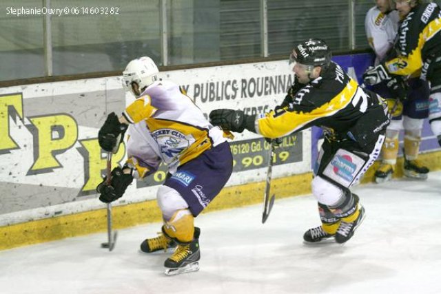Photo hockey match Rouen - Chamonix  le 16/03/2010