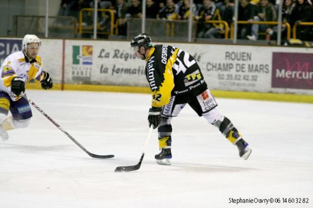 Photo hockey match Rouen - Chamonix  le 16/03/2010