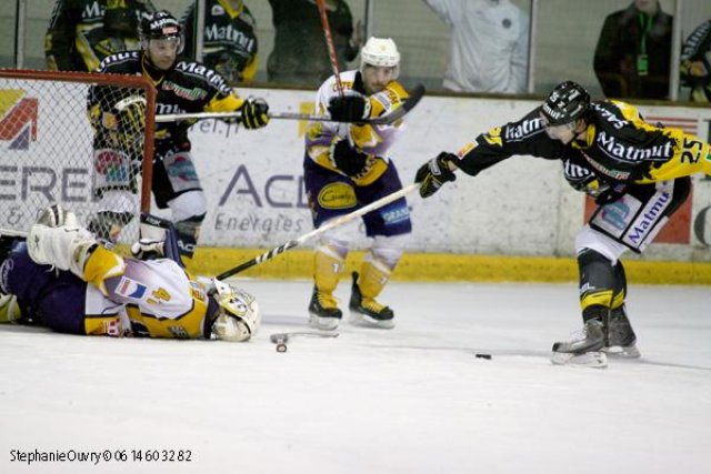 Photo hockey match Rouen - Chamonix  le 16/03/2010