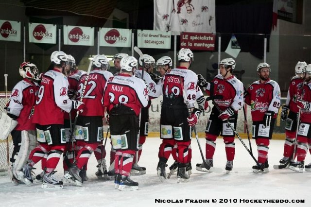Photo hockey match Briançon  - Strasbourg  le 17/03/2010