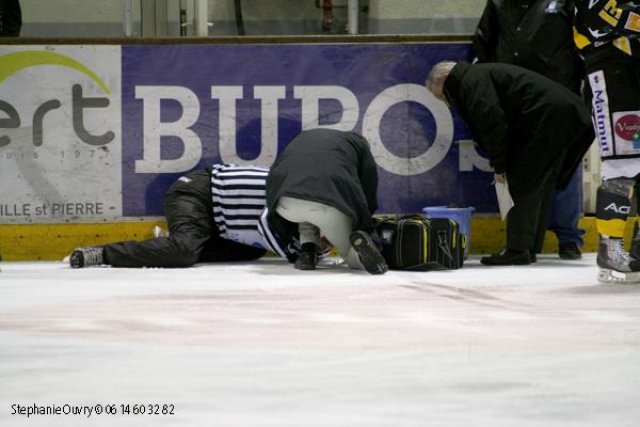 Photo hockey match Rouen - Grenoble  le 26/03/2010