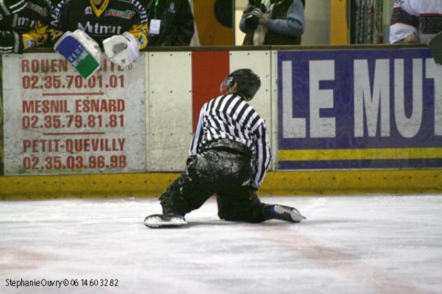Photo hockey match Rouen - Grenoble  le 27/03/2010